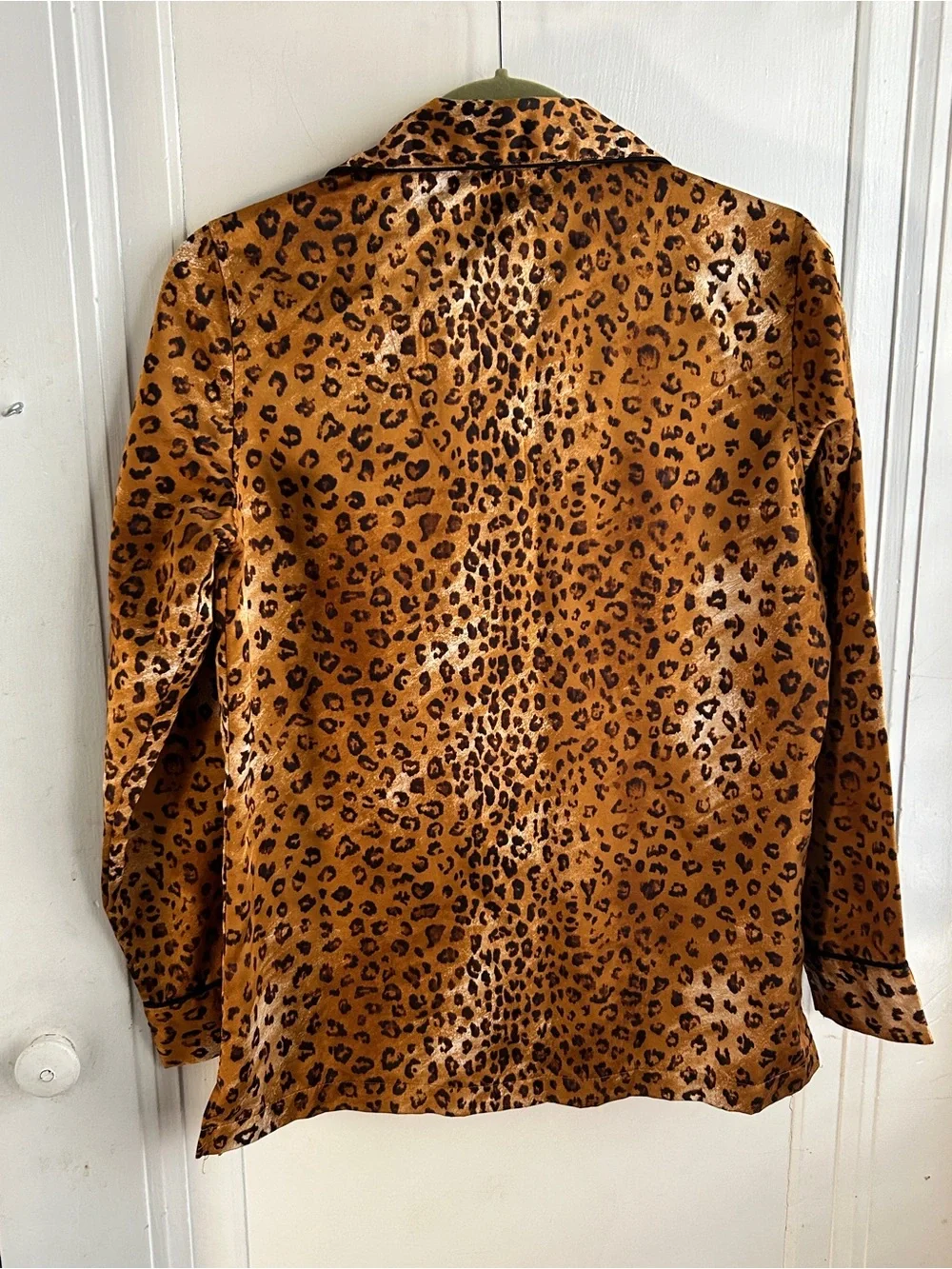 Chaps Women's Leopard Print Pajama Top
